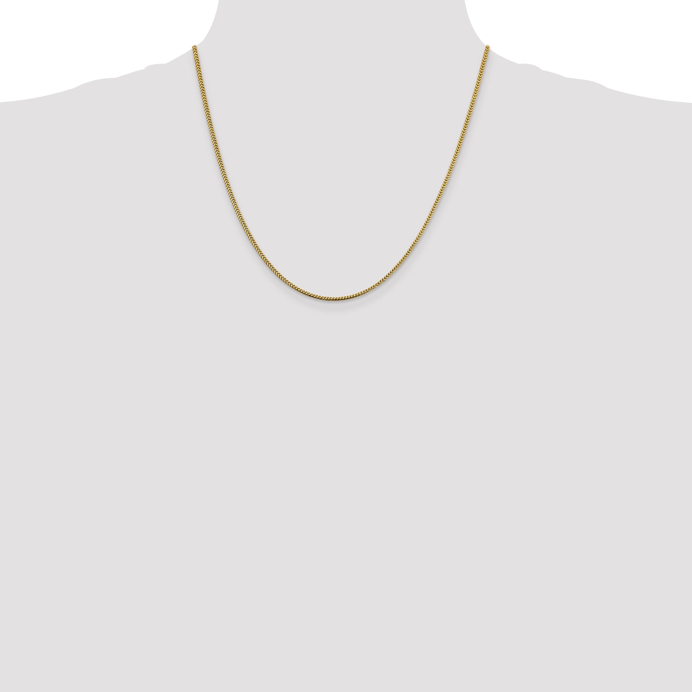 14k 1.4mm Franco Chain