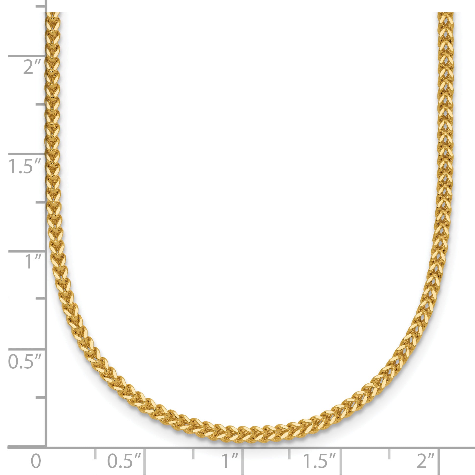 14k 1.5mm Franco Chain
