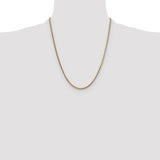 14k 1.5mm Franco Chain