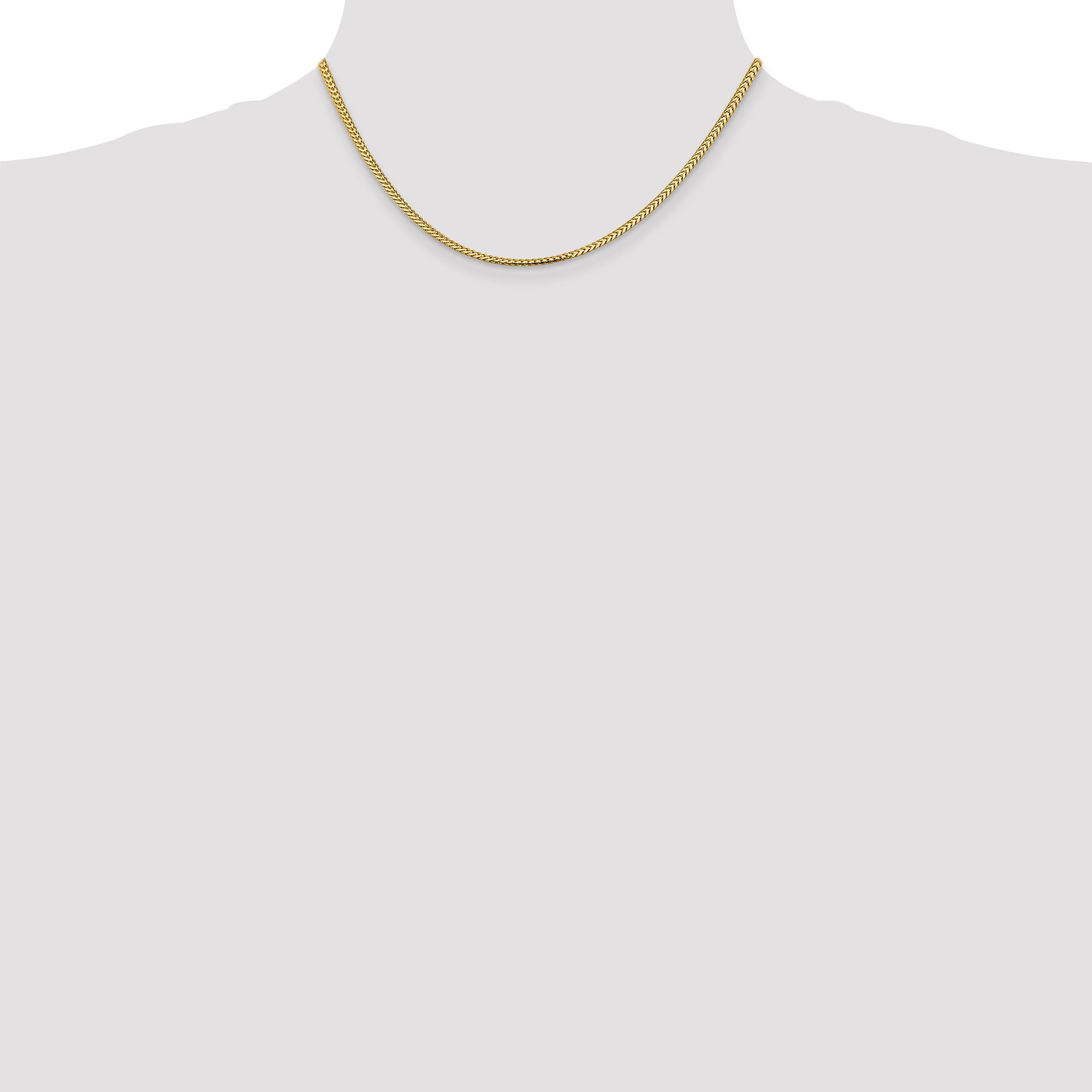 14k 2.3mm Franco Chain
