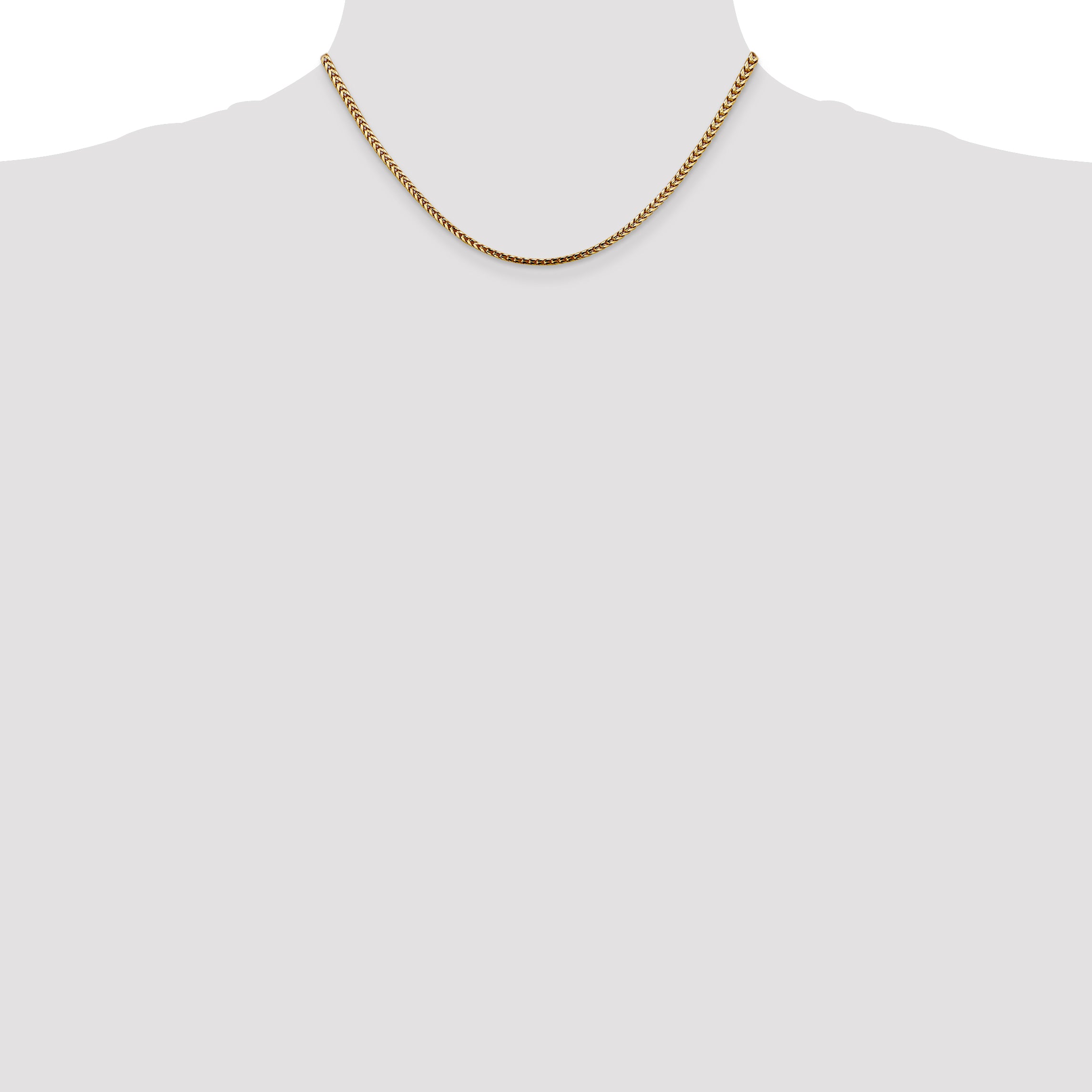 14k 2.5mm Franco Chain