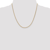 14k 1.9mm Flat Wheat Chain
