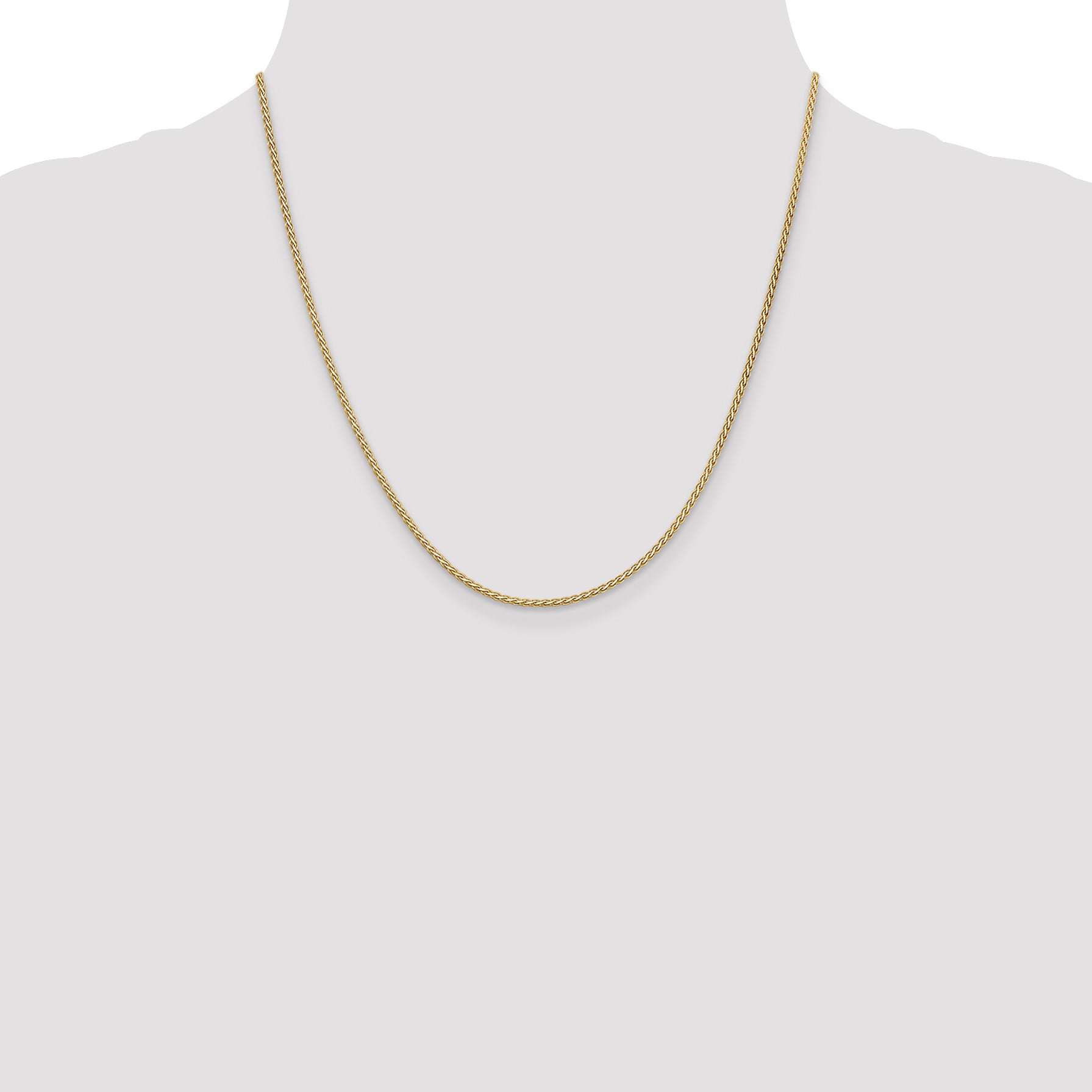 14k 1.9mm Flat Wheat Chain