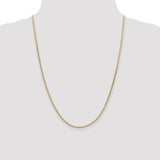 14k 1.9mm Flat Wheat Chain