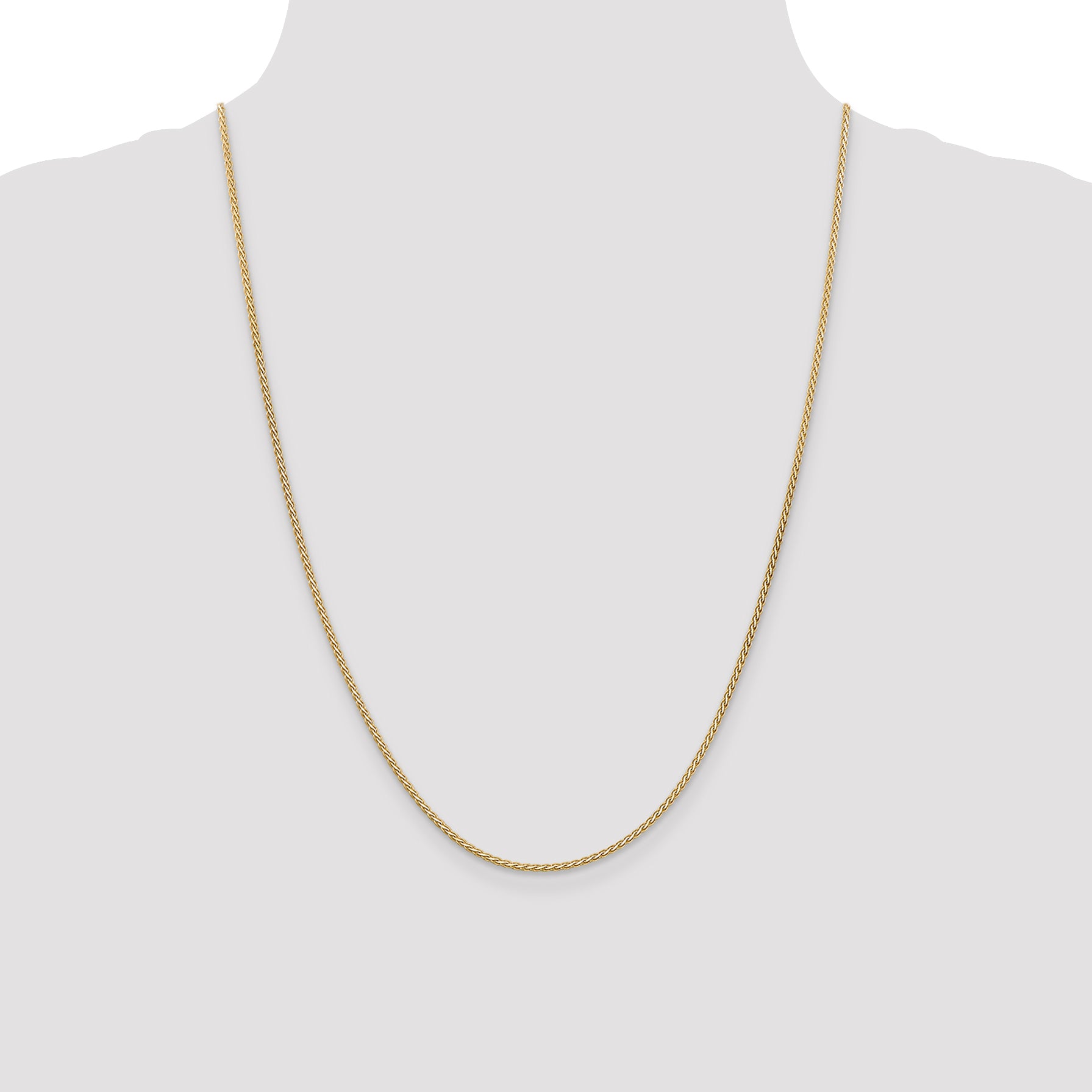 14k 1.9mm Flat Wheat Chain