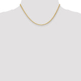 14k 2.3mm Flat Wheat Chain