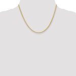 14k 2.3mm Flat Wheat Chain