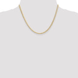 14k 2.3mm Flat Wheat Chain