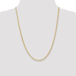 14k 2.3mm Flat Wheat Chain