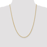 14k 2.3mm Flat Wheat Chain