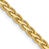 14k 2.8mm Flat Wheat Chain