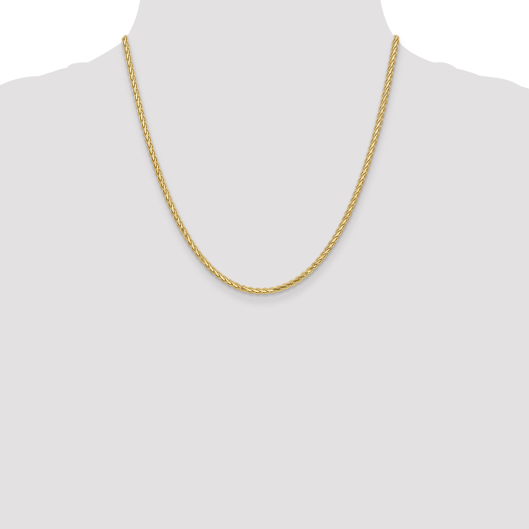 14k 2.8mm Flat Wheat Chain