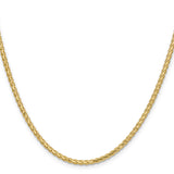 14k 2.8mm Flat Wheat Chain