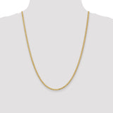 14k 2.8mm Flat Wheat Chain