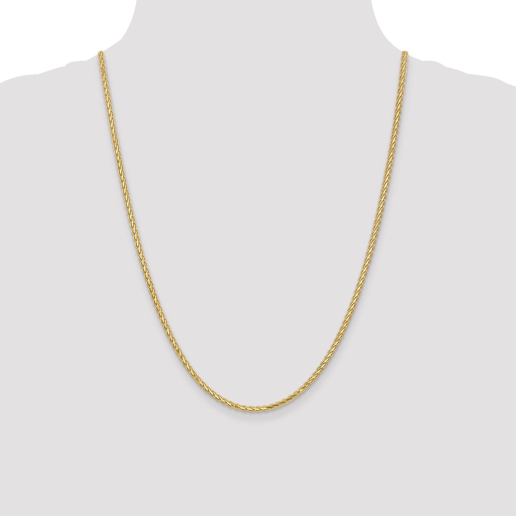 14k 2.8mm Flat Wheat Chain