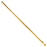 14k Polished 8.5in Wheat Chain Bracelet