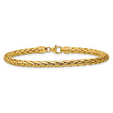 14k Polished 8.5in Wheat Chain Bracelet
