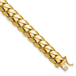 14K Polished Fancy Link Mens Bracelet