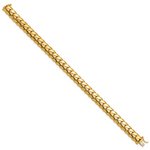 14K Polished Fancy Link Mens Bracelet