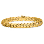 14K Polished Fancy Link Mens Bracelet
