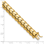 14K Polished Fancy Link Mens Bracelet