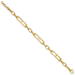 14K Fancy Link Bracelet