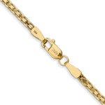 14k 1.8mm Lightweight Flat Bismark Chain