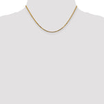 14k 1.8mm Lightweight Flat Bismark Chain