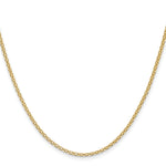 14k 1.8mm Lightweight Bismark Flat Chain