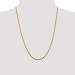14k 1.8mm Lightweight Bismark Flat Chain