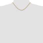 14k 2.2mm Lightweight Flat Bismark Chain