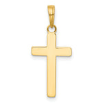 14K Polished Large Cross Charm