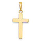14K Polished Large Cross Charm