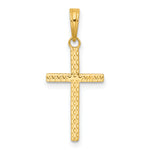 14k Polished Cross Pendant