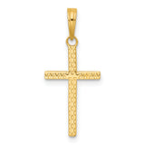 14k Polished Cross Pendant