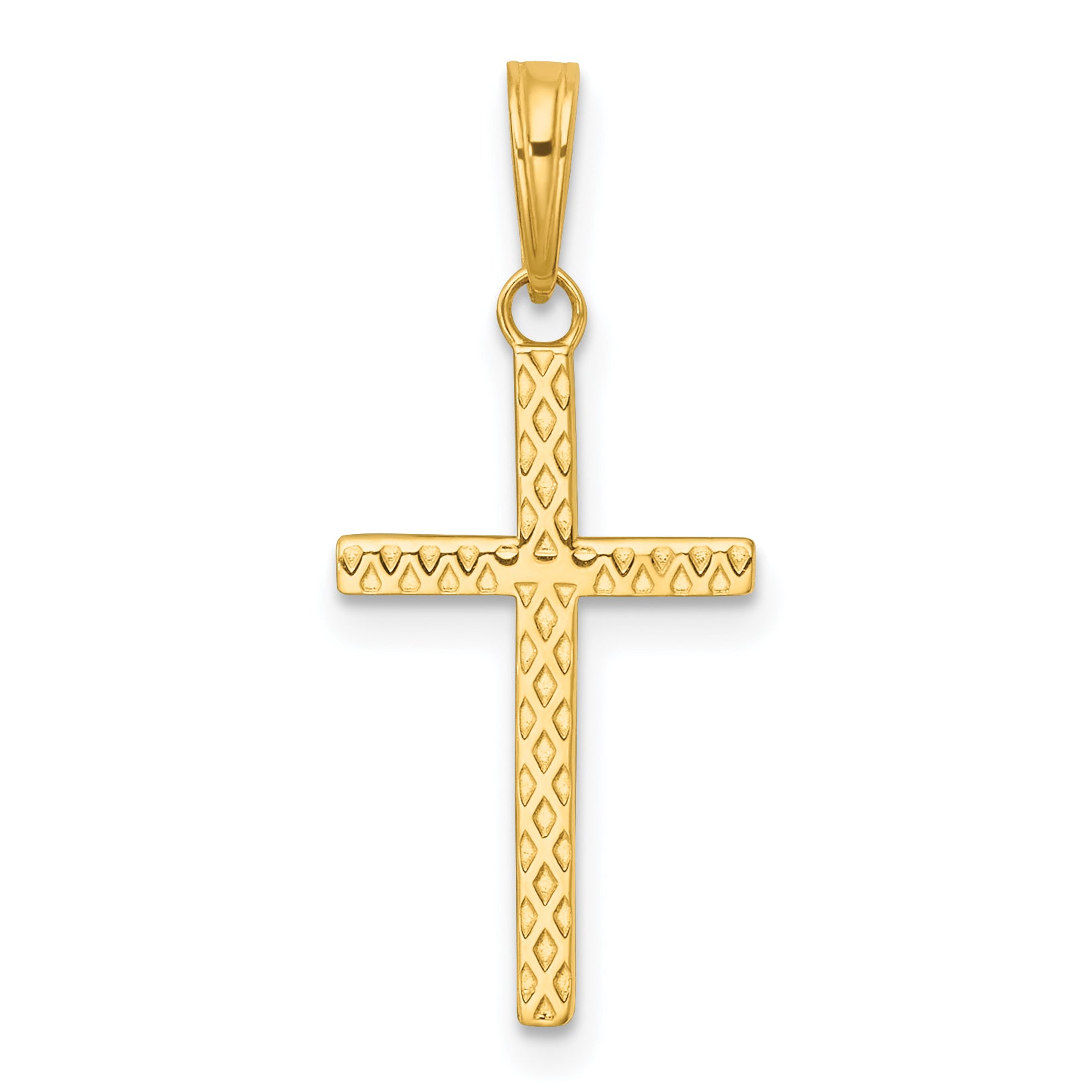 14k Polished Cross Pendant