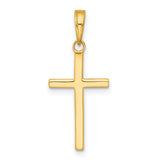 14k Polished Cross Pendant