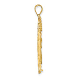 14k Polished CZ St. Jude Pendant