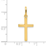 14k Hollow Cross Pendant