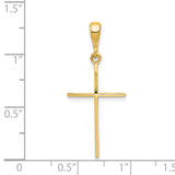 14k Polished Cross Pendant