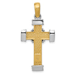 14k Two-tone Latin Cross Pendant