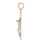 14k Two-tone Mariners Crucifix Pendant