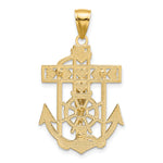 14k Two-tone Mariners Crucifix Pendant