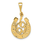 14k Good Luck Clover Pendant