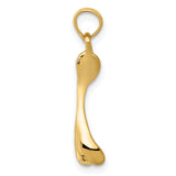 14k Wishbone Pendant