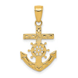 14k Mariners Cross Pendant