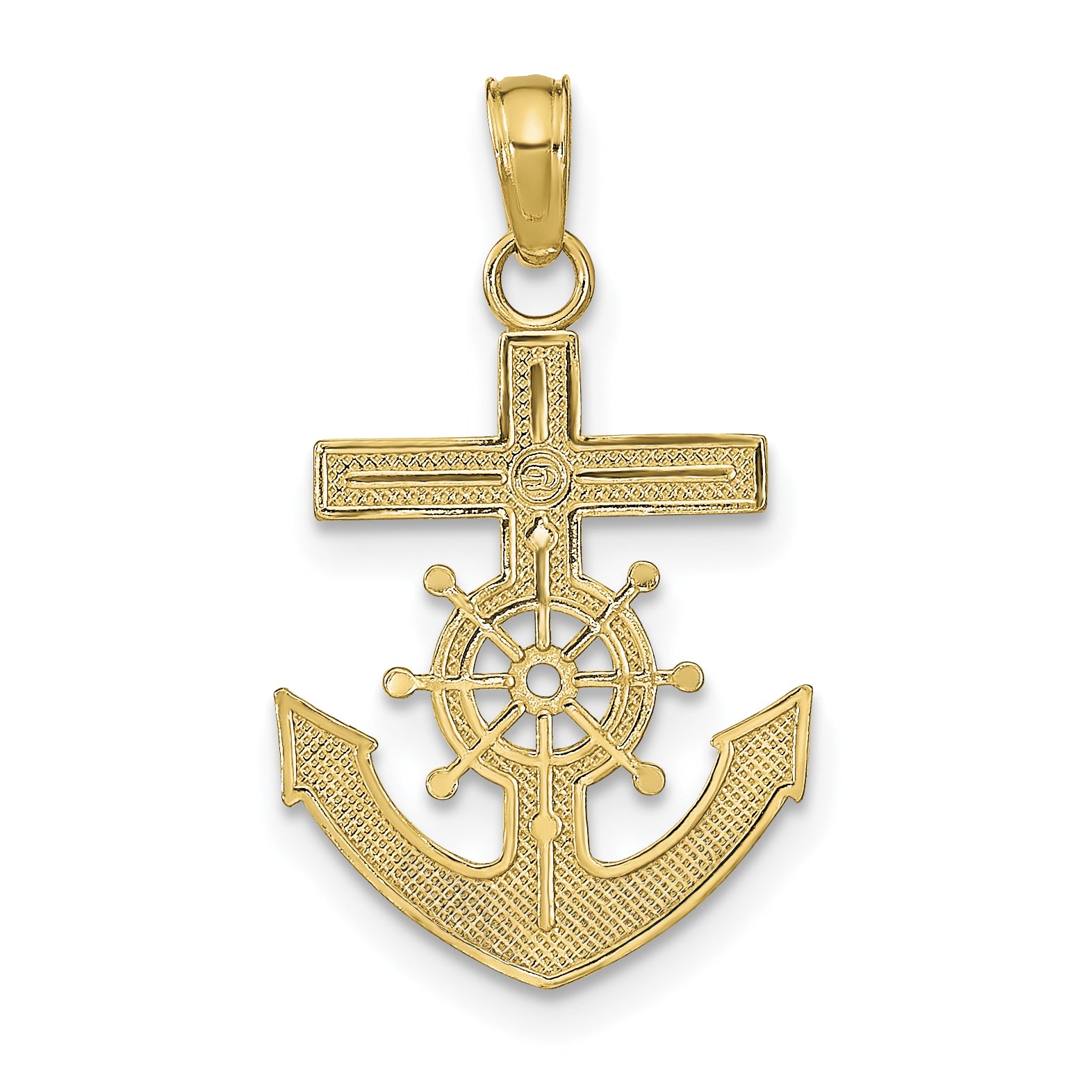 14k Mariners Cross Pendant