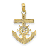 14k Mariners Cross Pendant