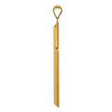 14k 3-D Polished Hollow Cross Pendant