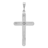 14k White Gold Cross Pendant